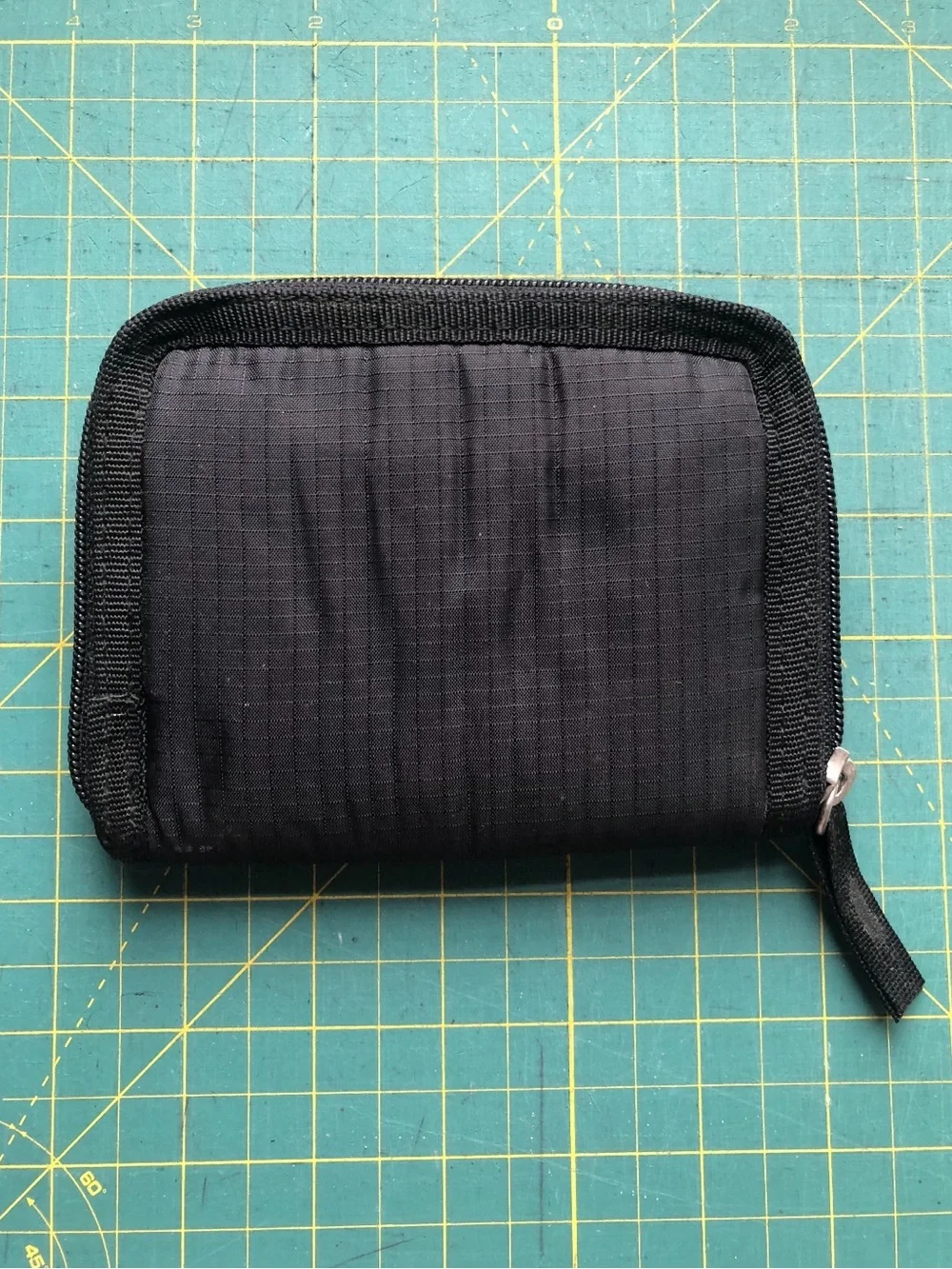 Uniqlo Black Ripstop Nylon Zip-Around Wallet
